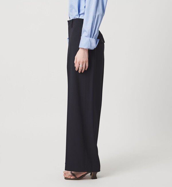 UNITED ARROWS「アセテートポリエステル ベイカーパンツ」|チノ|