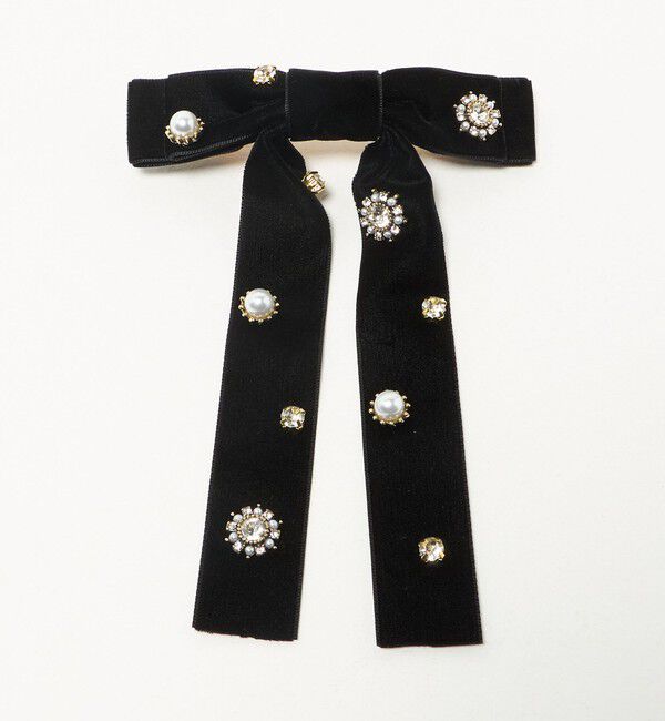 UNITED ARROWS green label relaxing「キラキラパーツ リボン バレッタ」|ヘアバンド|