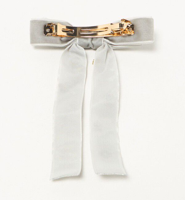 UNITED ARROWS green label relaxing「キラキラパーツ リボン バレッタ」|ヘアバンド|