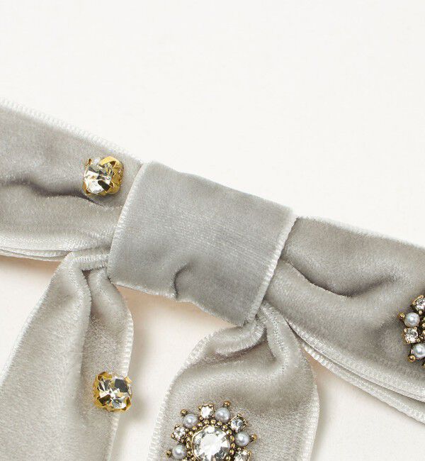 UNITED ARROWS green label relaxing「キラキラパーツ リボン バレッタ」|ヘアバンド|