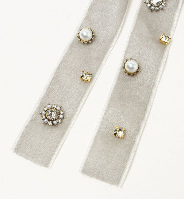 UNITED ARROWS green label relaxing「キラキラパーツ リボン バレッタ」|ヘアバンド|