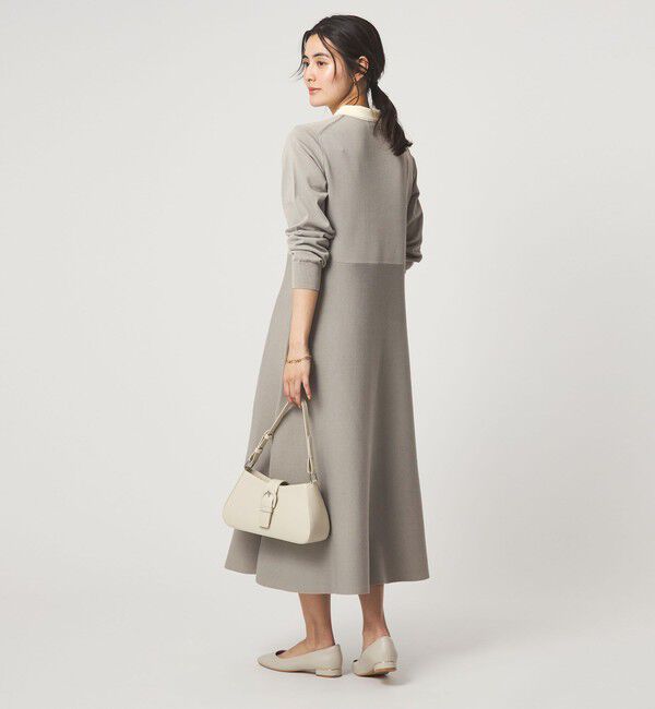 UNITED ARROWS green label relaxing「ハイショク エリツキ ニット ワンピース」|ワンピース|