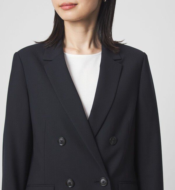 UNITED ARROWS green label relaxing「［size SHORTあり］カチリラ ダブル ジャケット  ウォッシャブル ストレッチ」|テーラードジャケット|