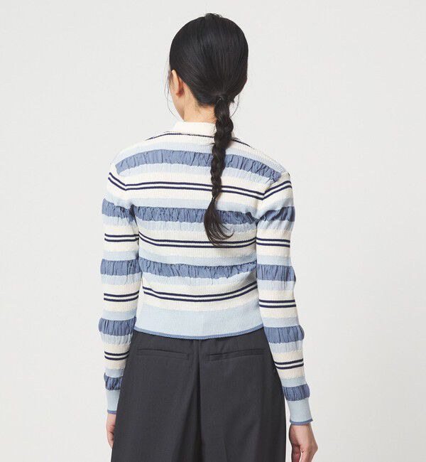 EMMEL REFINES「＜EMMEL REFINES＞EM HW マルチボーダー ニット」|ニット・セーター|