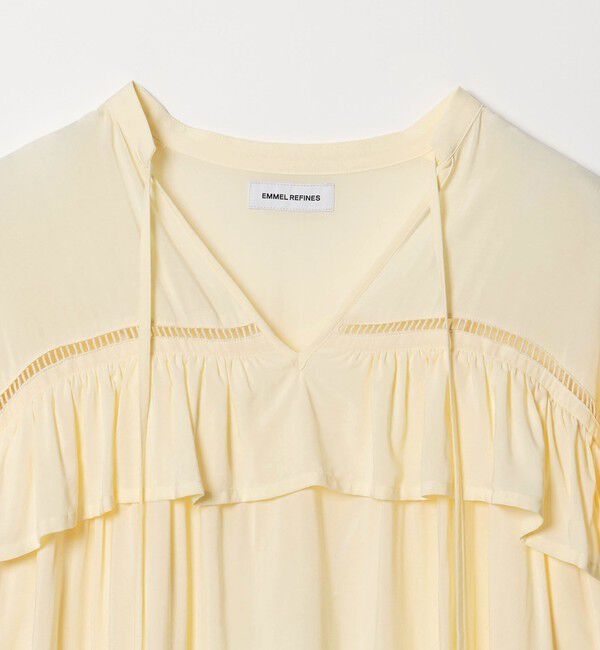 EMMEL REFINES「＜EMMEL REFINES＞EM ハシゴレース フリル ブラウス」|シャツ・ブラウス|
