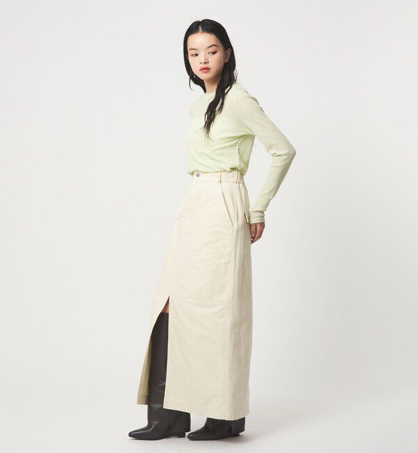 EMMEL REFINES「＜EMMEL REFINES＞EM テレコ クルーネック ロングスリーブ」|Tシャツ・カットソー|