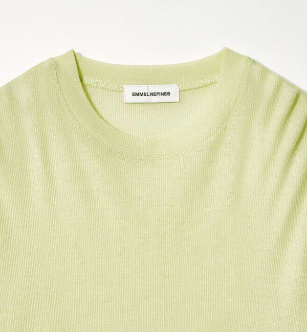 EMMEL REFINES「＜EMMEL REFINES＞EM テレコ クルーネック ロングスリーブ」|Tシャツ・カットソー|