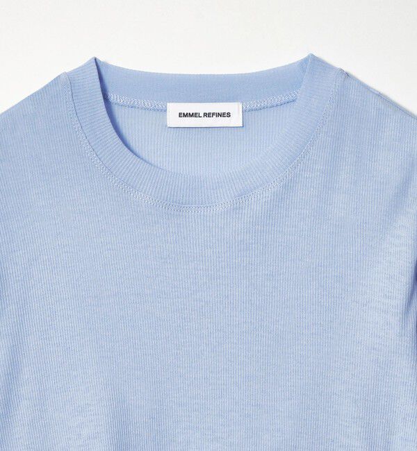 EMMEL REFINES「＜EMMEL REFINES＞EM テレコ クルーネック ロングスリーブ」|Tシャツ・カットソー|