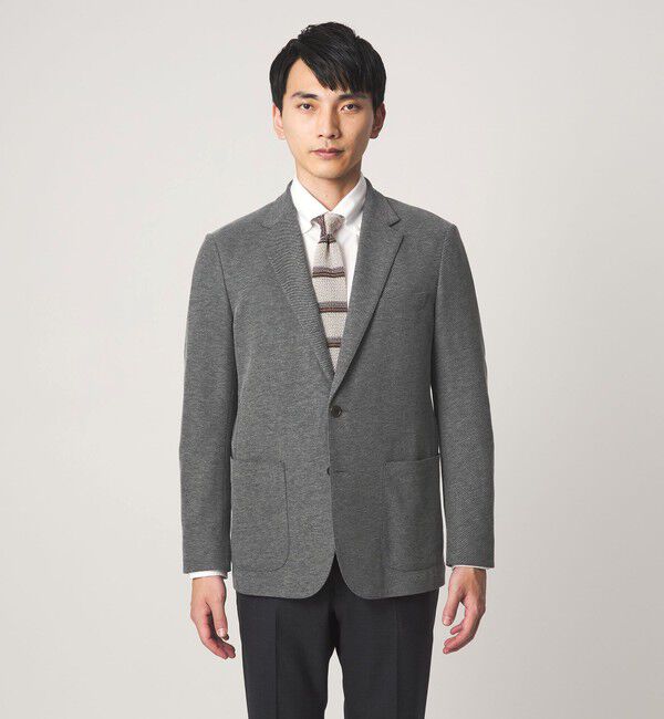 UNITED ARROWS green label relaxing「ECOPET(R) ハニカムジャージ 2B ジャケット -ウォッシャブル-」|テーラードジャケット|