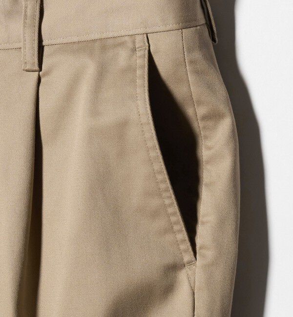 UNITED ARROWS green label relaxing「コットン ポリウレタン 1アウトプリーツ チノパンツ スラックス」|スラックス|