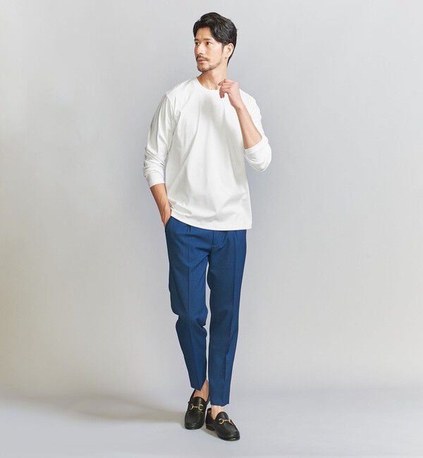 BEAUTY&YOUTH UNITED ARROWS「【WEB限定 WARDROBE SMART】NORITAKE クルーネック スマートフィット カットソー」|Tシャツ・カットソー|