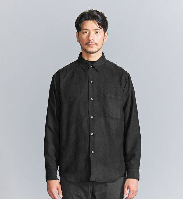 BEAUTY&YOUTH UNITED ARROWS「【WEB限定 WARDROBE SMART】スエードライク シャツ」|シャツ・ブラウス|