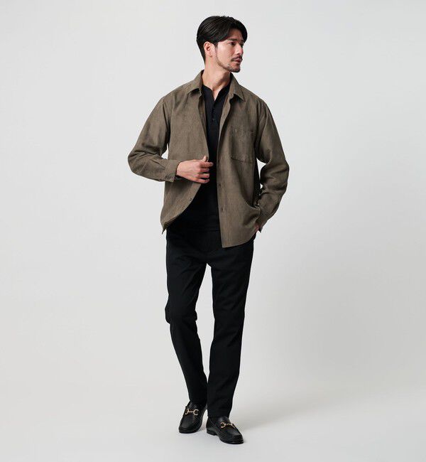 BEAUTY&YOUTH UNITED ARROWS「【WEB限定 WARDROBE SMART】スエードライク シャツ」|シャツ・ブラウス|