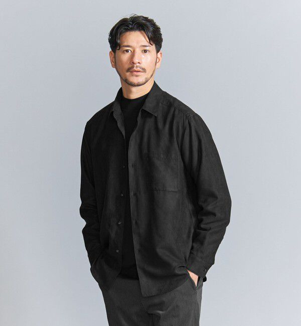 BEAUTY&YOUTH UNITED ARROWS「【WEB限定 WARDROBE SMART】スエードライク シャツ」|シャツ・ブラウス|