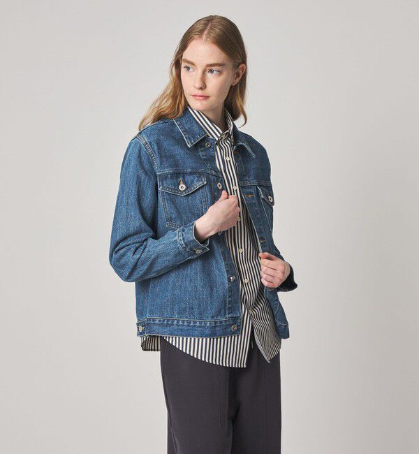 STEVEN ALAN「＜Steven Alan＞コットン デニム ブルゾン」|デニムジャケット|LT.BLUE