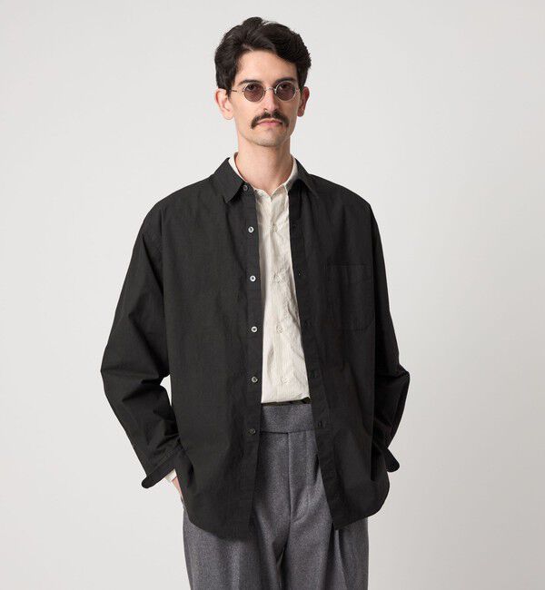 STEVEN ALAN「＜Steven Alan＞ ガーメントダイ ポプリン レギュラーカラー シャツ LOOSE」|シャツ・ブラウス|