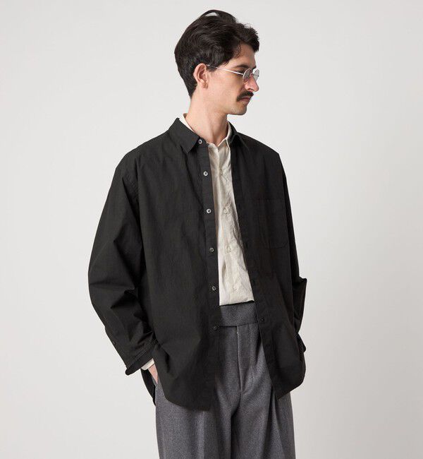STEVEN ALAN「＜Steven Alan＞ ガーメントダイ ポプリン レギュラーカラー シャツ LOOSE」|シャツ・ブラウス|