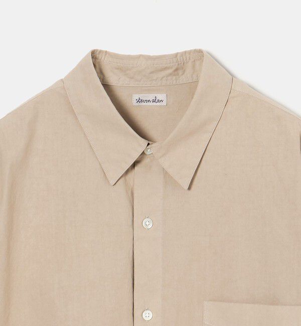 STEVEN ALAN「＜Steven Alan＞ ガーメントダイ ポプリン レギュラーカラー シャツ LOOSE」|シャツ・ブラウス|