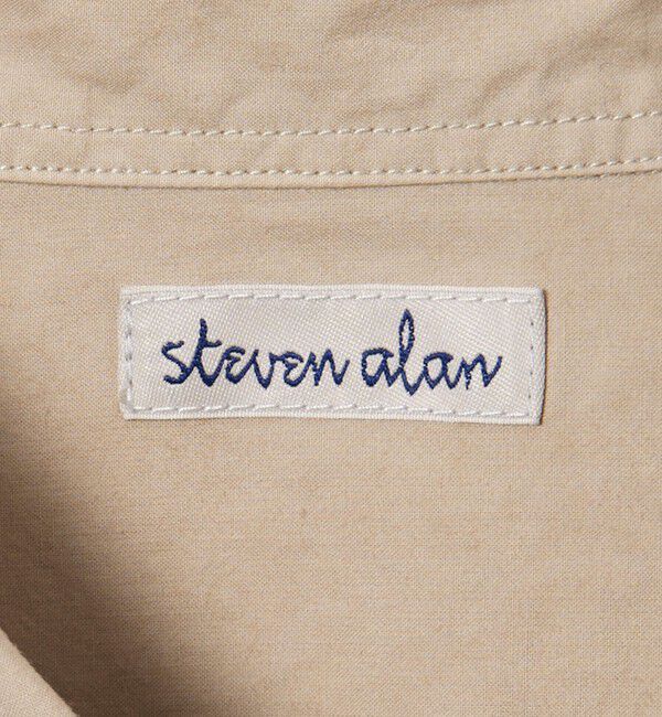 STEVEN ALAN「＜Steven Alan＞ ガーメントダイ ポプリン レギュラーカラー シャツ LOOSE」|シャツ・ブラウス|