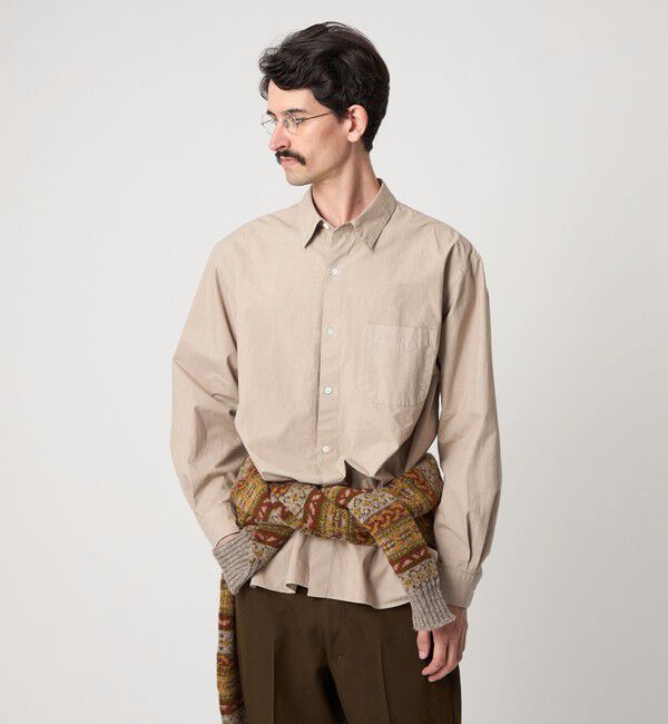 STEVEN ALAN「＜Steven Alan＞ ガーメントダイ ポプリン レギュラーカラー シャツ LOOSE」|シャツ・ブラウス|