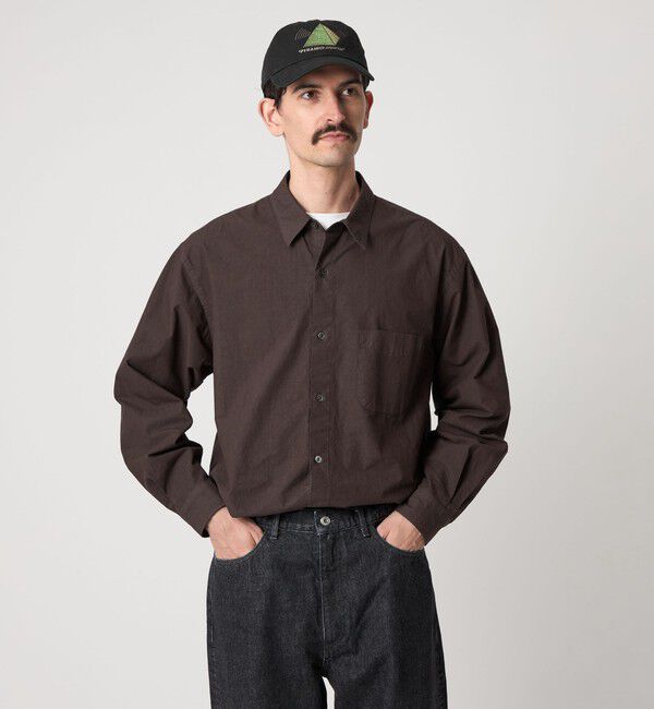 STEVEN ALAN「＜Steven Alan＞ ガーメントダイ ポプリン レギュラーカラー シャツ LOOSE」|シャツ・ブラウス|