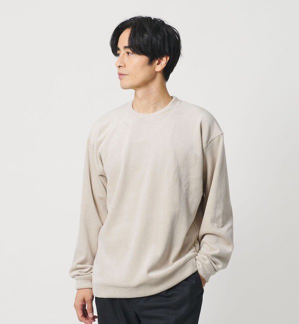 BEAUTY&YOUTH UNITED ARROWS「ボンディング コーデュロイ クルーネック トップス」|Tシャツ・カットソー|