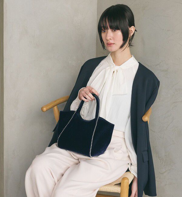 BEAUTY&YOUTH UNITED ARROWS「ベルベット ボールチェーン 2WAY ミニトートバッグ」|トートバッグ|