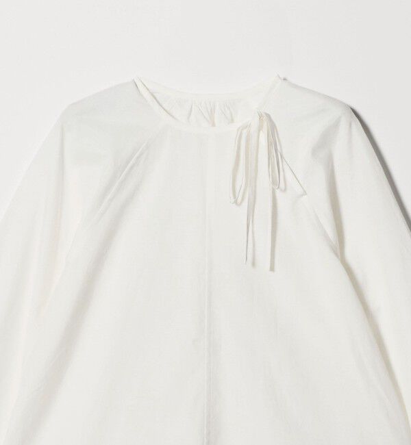 BEAUTY&YOUTH UNITED ARROWS「リボンタイ ノーカラーブラウス」|シャツ・ブラウス|