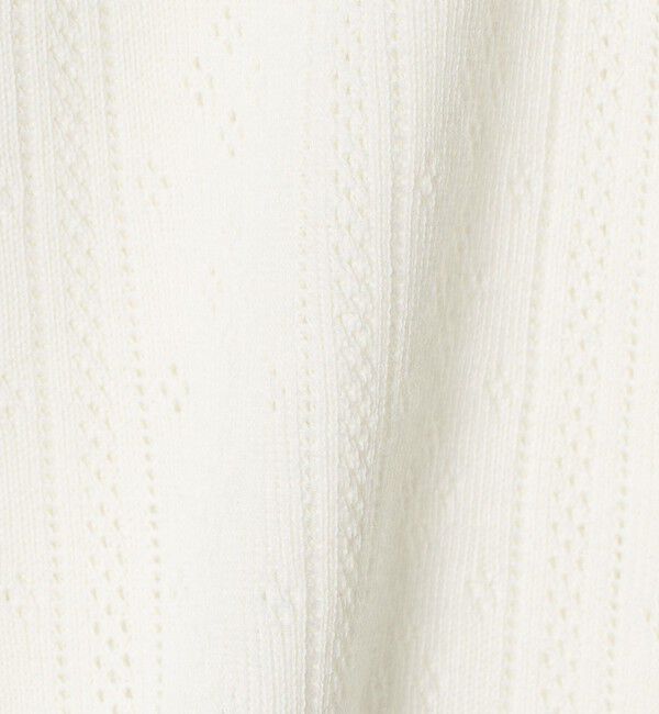 BEAUTY&YOUTH UNITED ARROWS「コットン パターンメッシュ カーディガン ウォッシャブル」|カーディガン|