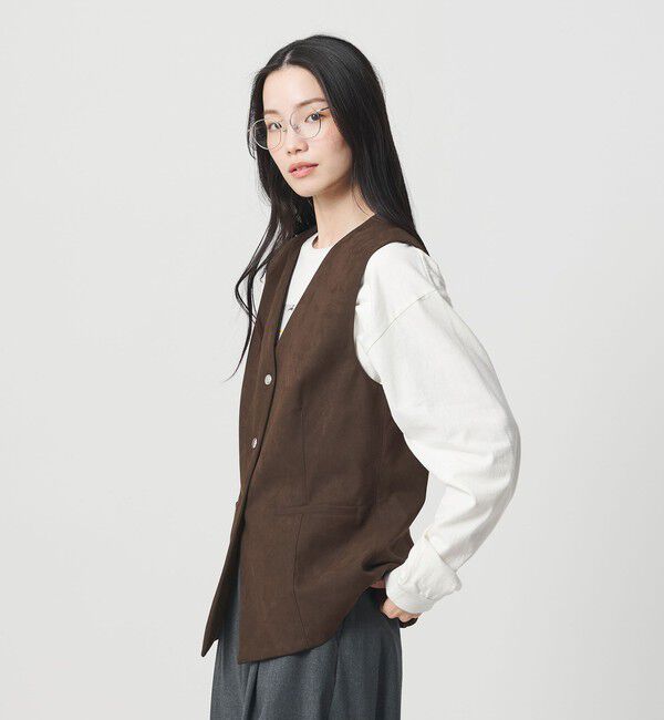 BEAUTY&YOUTH UNITED ARROWS「スエードライク ベスト」|ベスト・ジレ|