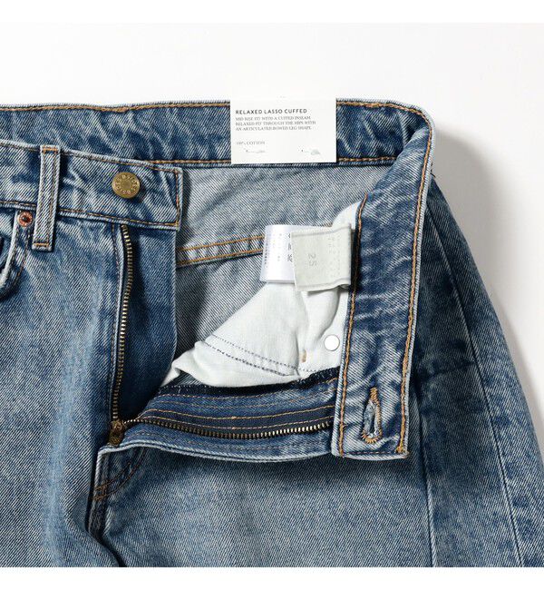 Demi-Luxe BEAMS 「B SIDES / RELAXED CUFFED LASSO デニムパンツ JANE WASH」|デニム|