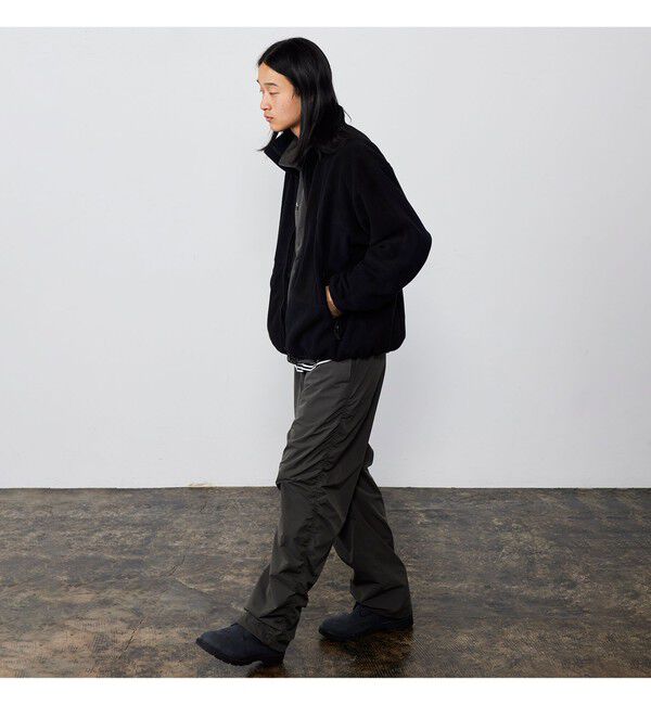 BEAMS「ワイドストレートフィット パッカリング イージーパンツ」|チノ|