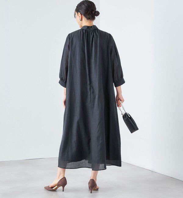 SHIPS for women「【SHIPS別注】kaene:2WAY ボウタイ ロング ワンピース（セレモニー対応可）」|ワンピース|