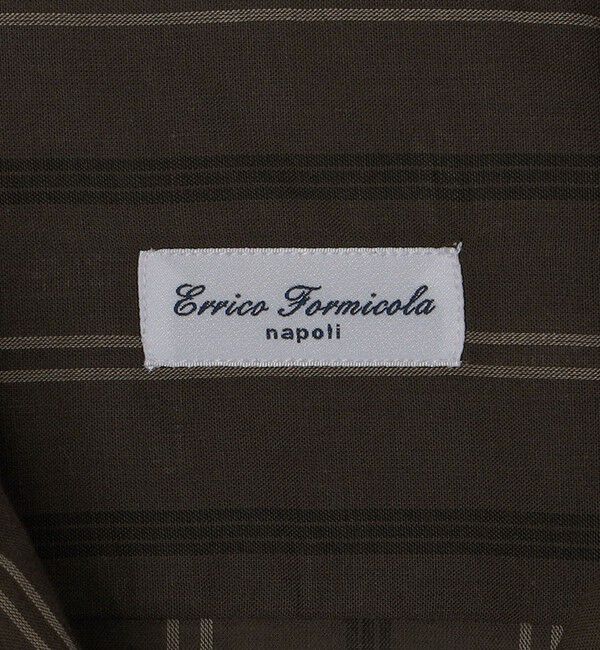 SHIPS「【SHIPS別注】Errico Formicola: ストライプ オープンカラー シャツ」|シャツ・ブラウス|