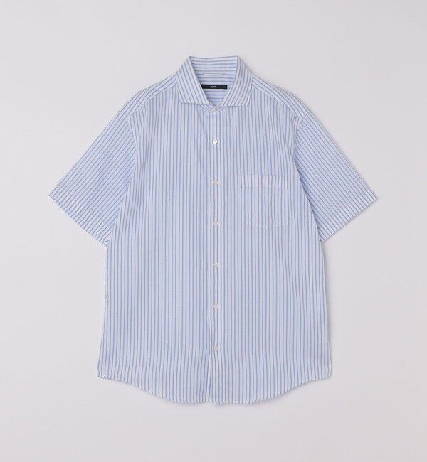 SHIPS「SHIPS: <接触冷感>アイス コットン ワイド カラミ ショートスリーブ シャツ」|シャツ・ブラウス|