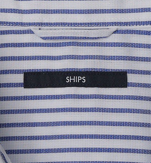 SHIPS「SHIPS: <接触冷感>アイス コットン ワイド カラミ ショートスリーブ シャツ」|シャツ・ブラウス|