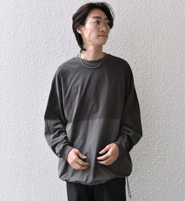 SHIPS any「SHIPS any: カラーミックスコード トーン オン トーン デザイン Tシャツ【a-nylon】◇」|Tシャツ・カットソー|