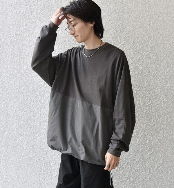 SHIPS any「SHIPS any: カラーミックスコード トーン オン トーン デザイン Tシャツ【a-nylon】◇」|Tシャツ・カットソー|