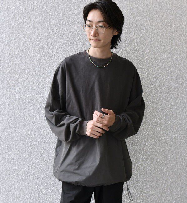 SHIPS any「SHIPS any: カラーミックスコード トーン オン トーン デザイン Tシャツ【a-nylon】◇」|Tシャツ・カットソー|