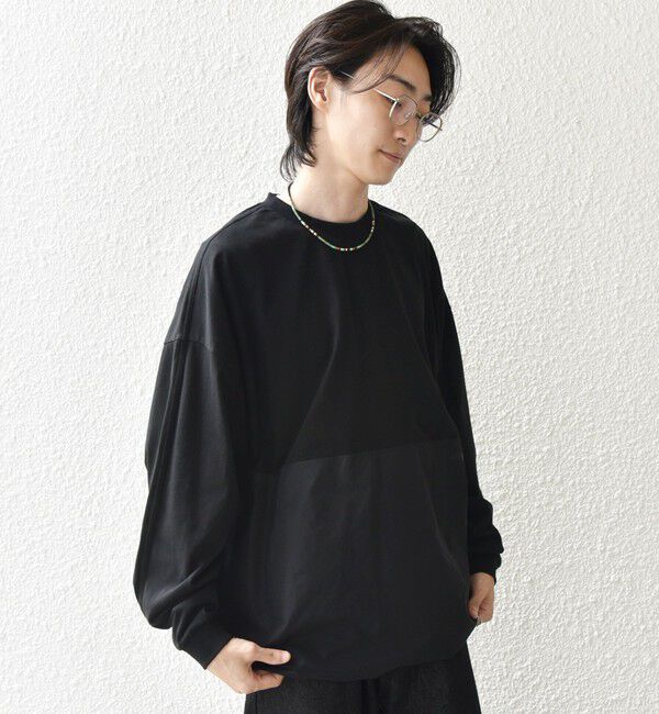 SHIPS any「SHIPS any: カラーミックスコード トーン オン トーン デザイン Tシャツ【a-nylon】◇」|Tシャツ・カットソー|