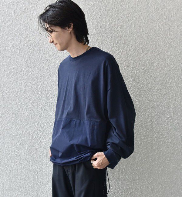 SHIPS any「SHIPS any: カラーミックスコード トーン オン トーン デザイン Tシャツ【a-nylon】◇」|Tシャツ・カットソー|