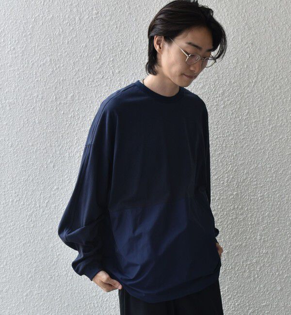 SHIPS any「SHIPS any: カラーミックスコード トーン オン トーン デザイン Tシャツ【a-nylon】◇」|Tシャツ・カットソー|