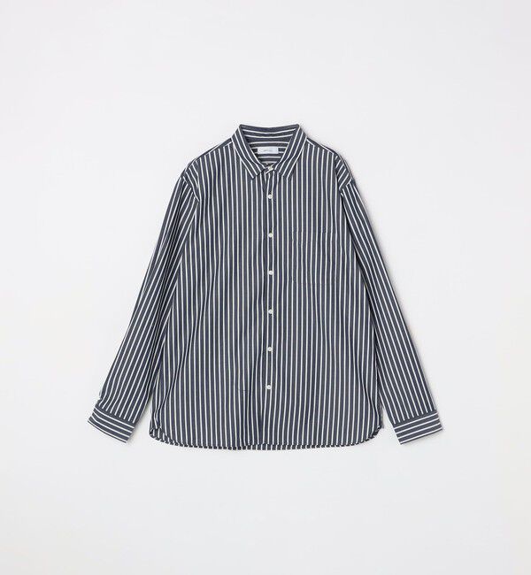 SHIPS any「SHIPS any: ストライプ / ソリッド リラックス レギュラーカラー シャツ 25AW◇」|シャツ・ブラウス|