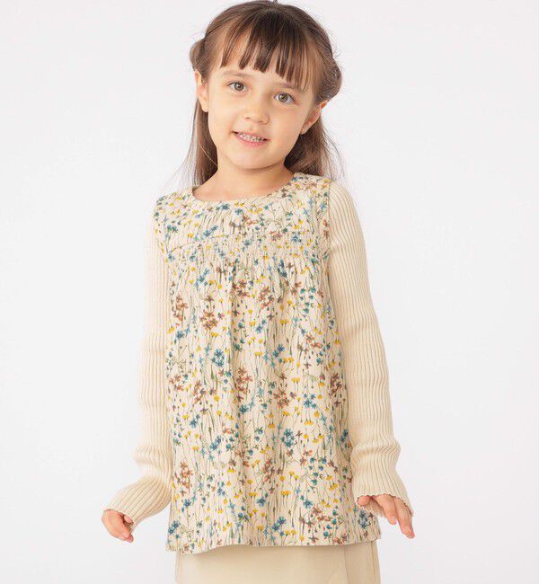 SHIPS KIDS「SHIPS KIDS:100～130cm / コーデュロイ リブ レイヤード トップス」|その他|