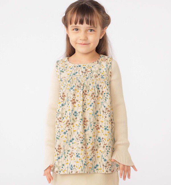 SHIPS KIDS「SHIPS KIDS:100～130cm / コーデュロイ リブ レイヤード トップス」|その他|