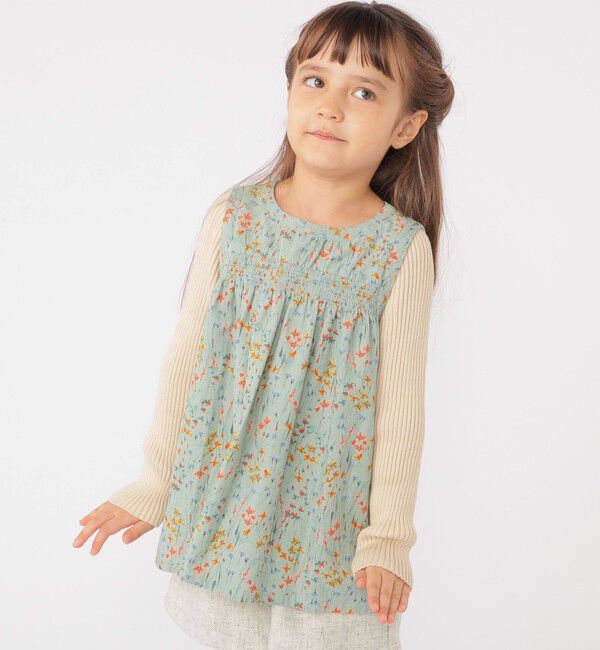 SHIPS KIDS「SHIPS KIDS:100～130cm / コーデュロイ リブ レイヤード トップス」|その他|