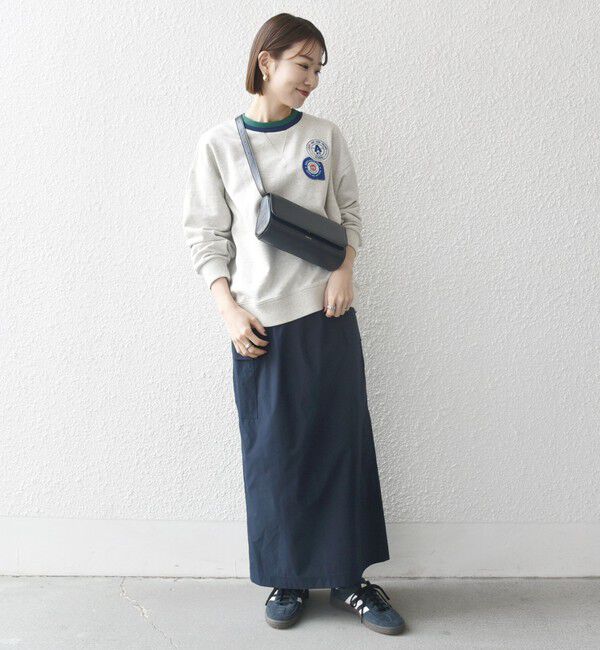 SHIPS any「SHIPS any:〈洗濯機可能〉USAコットン 裏毛 ワッペン ライン スウェット」|スウェット・ジャージ|