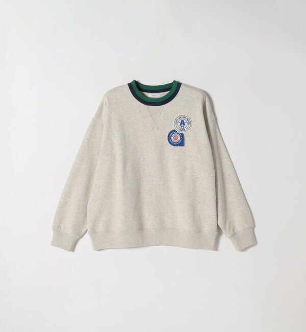 SHIPS any「SHIPS any:〈洗濯機可能〉USAコットン 裏毛 ワッペン ライン スウェット」|スウェット・ジャージ|