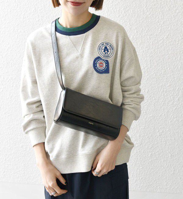 SHIPS any「SHIPS any:〈洗濯機可能〉USAコットン 裏毛 ワッペン ライン スウェット」|スウェット・ジャージ|