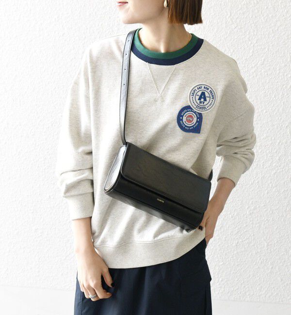 SHIPS any「SHIPS any:〈洗濯機可能〉USAコットン 裏毛 ワッペン ライン スウェット」|スウェット・ジャージ|